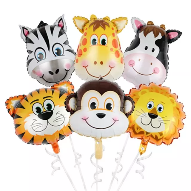 Safari Birthday Decorations, 50PC Wild Jungle Theme Party Supply Animal  Balloon