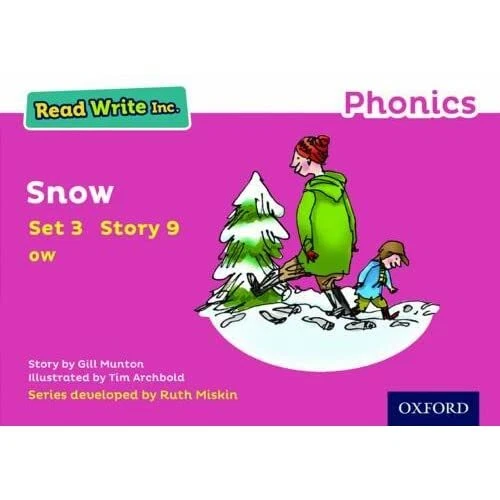 READ WRITE INC. Phonics Pink Set 3 Storybook 9 Snow Paperback NEW