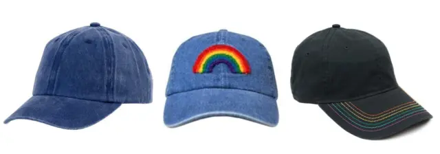 3PK Unisex Casual Hats/Caps (Denim, Rainbow, Black) Boys/Girls/Women's/Men's NWT