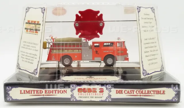 Code 3 Collectibles Mack Firehouse Expo 20th Anniversary 2003 Model Firetruck