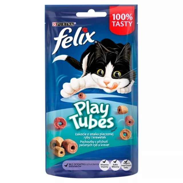 FELIX PLAY TUBE POISSON ET CREVETTES AU FOUR 50g