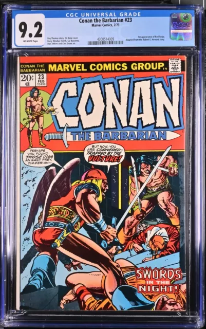 Conan The Barbarian #23 (Marvel 1973) CGC 9.2 Key 1st Appearance of Red Sonja
