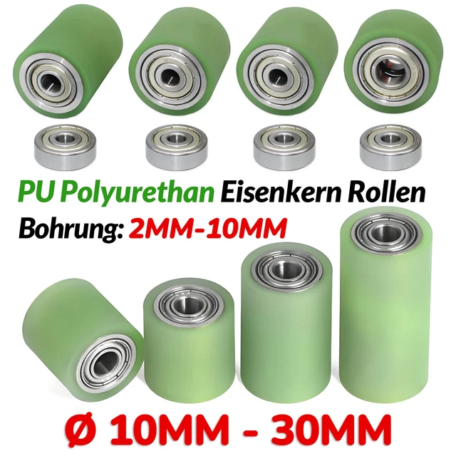 Einbaurad 75 Mm – Apparaterolle Aus TPE, Kugellager, Tragkraft 75 Kg, Für Transportgeräte