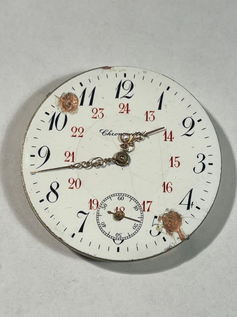 Mouvement de Montre à Gousset Hampden Watch à réviser ou pour Pièces (10-33