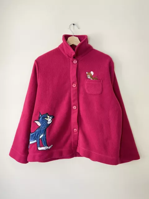 Vintage 90’s Tom & Jerry Warner Brothers Art Cartoon Pink Women’s Sweatshirt - M