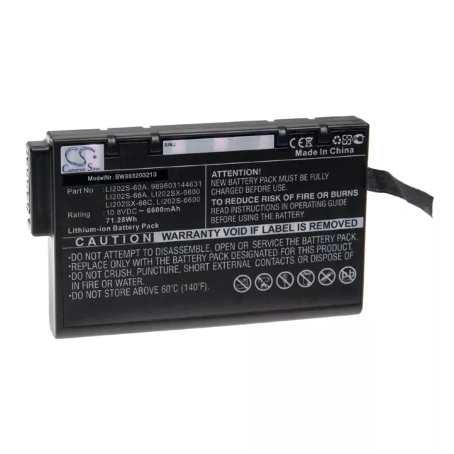 Batterie 6600mAh pour Gravimeter Scintrex CG-5, AeroTrak TSI 9350