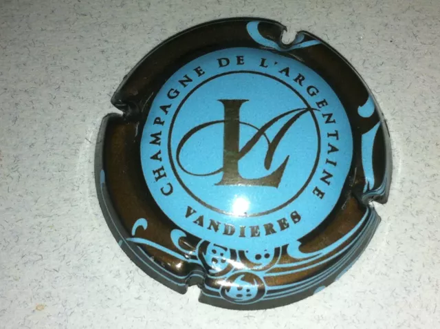 Capsule de Champagne De L'ARGENTAINE (7. bleu pâle contour marron)