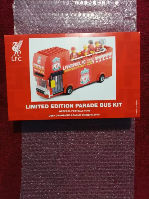 Brandneu in Originalverpackung Limited Edition Liverpool Istanbul ""5 mal"" Lego Parade Bus - 1 von 500