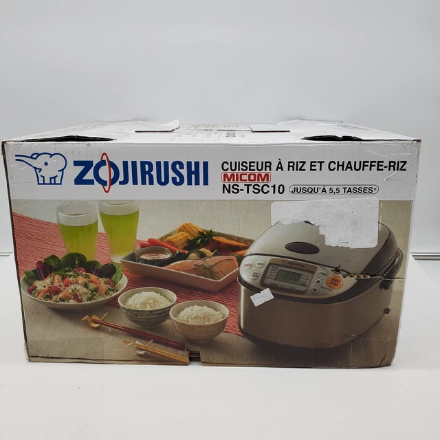 ZOJIRUSHI NSTSC10 Rice Cooker and Warmer Stainless Brown NEW