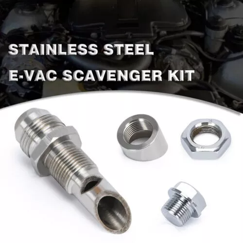Exhaust Vacuum Kit Oil Catch Can Venturi E-Vac Scavenger Kit T304 E-Vac Fitting