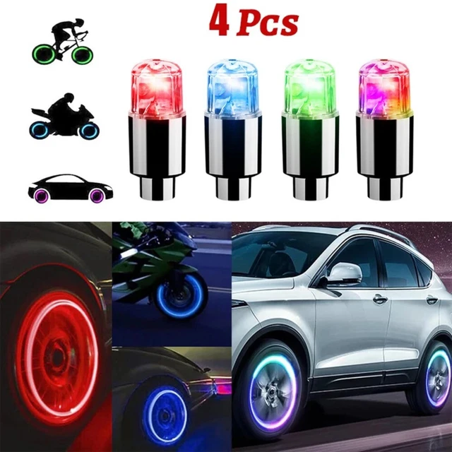 WATERPROOF TIRE VALVE Cap LED Air Valve Cap Lights Electric Vehicles