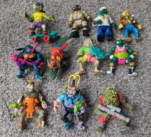 Vintage TMNT Action Figure Lot Teenage Mutant Ninja Turtles