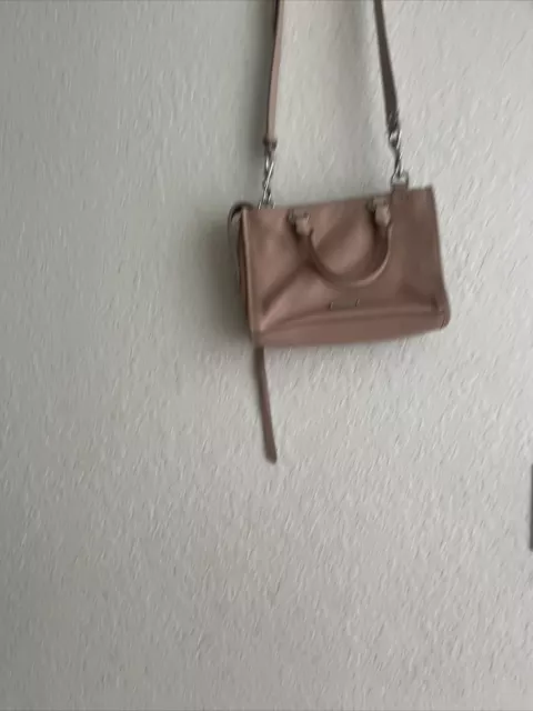 Rebecca Minkoff   Leather Mini Mac Crossbody Shoulder Bag Chain Strap