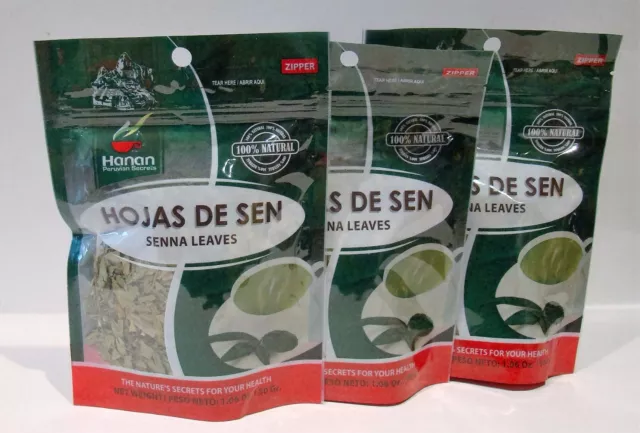 Hoja de Sen Hierba 3 Bolsas (30 grs/Bolsa)