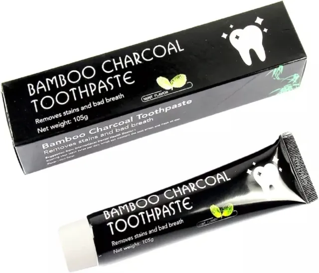 Teeth Whitening Toothpaste: Activated Charcoal Toothpaste, 3.5 Oz X 3 Tubes