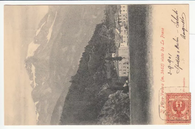 2c FLOREALE su cartolina postale affrancata-Bolladore->Lago di Como 3.9.1901