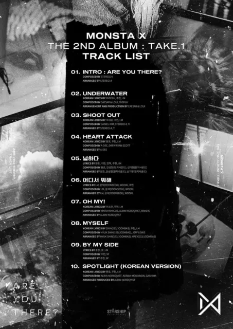 MONSTA X [TAKE.1 ARE YOU THERE?] 2nd Album CD+POSTER+Photo Book+2pCard+Pre-Order 2