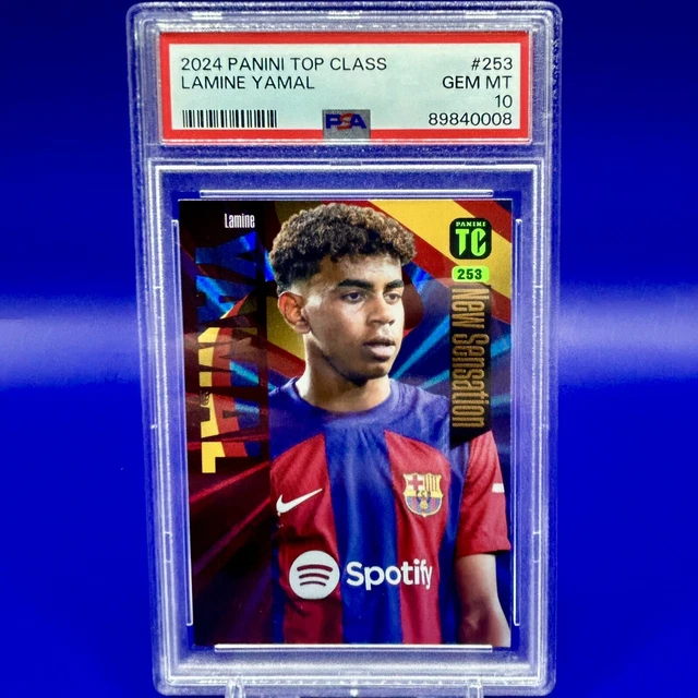 LAMINE YAMAL 2024 Panini Top Class New Sensation Barcelona #253 - PSA