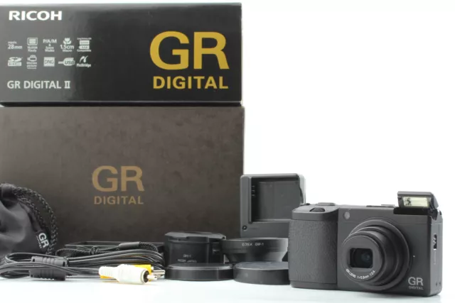 [Near MINT] RICOH GR Digital II Adapter GH-1 + Wide Conversion GW-1 From JAPAN
