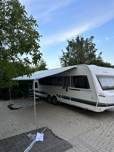 SACKMARKISE THULE 1200 4,50m + Vorzelt Obelink Empore + Sun Blocker 380 EUR  900,00 - PicClick DE