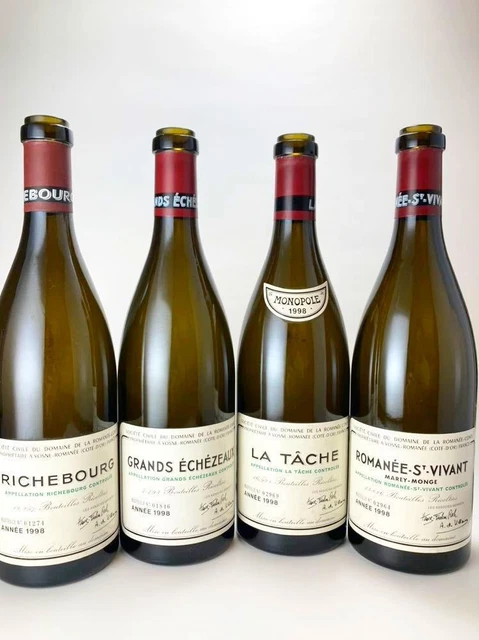 Drc Romanee-Conti Empty Bottle Colour Latash Richebourg Etc. With Cork