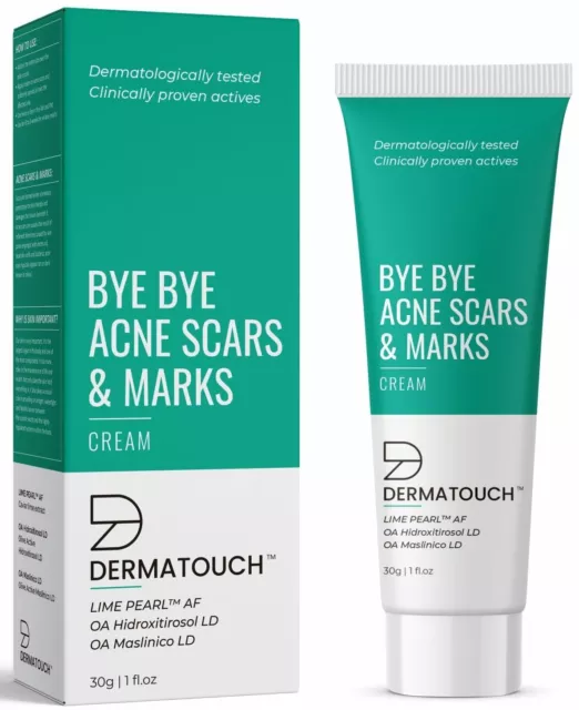 Dermatouch Bye Acné Cicatrices Marques Crème Pour Tout Type de Peau, Unisexe 30g