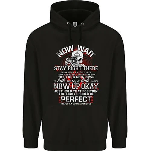 Photography Now Wait Photographer Funny Childrens Kids Hoodie