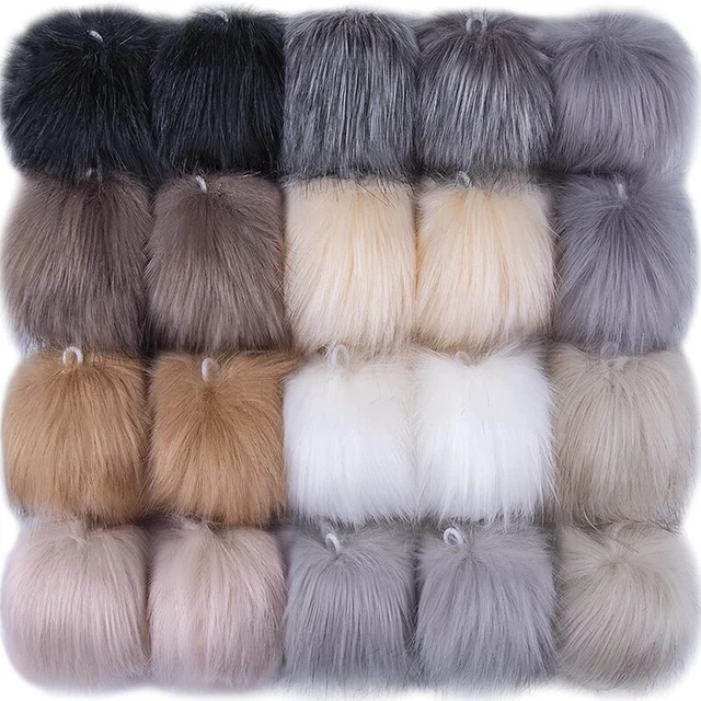 20 Pieces DIY Faux Fox Fur Fluffy with Elastic Loop for Hats Keycha K4L1 20 Pieces DIY Faux Fox Fur Fluffy with Elastic Loop for Hats Keycha K4L1