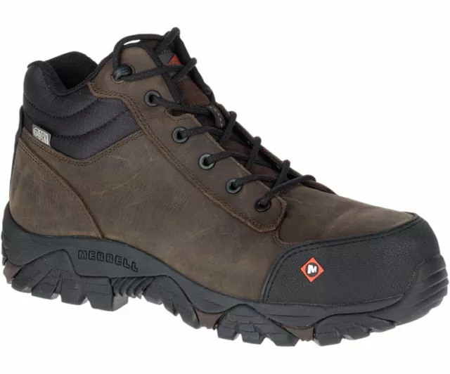 Merrell Men's J45325 Moab Rover Mid Waterproof Composite Toe Safety Work Boots