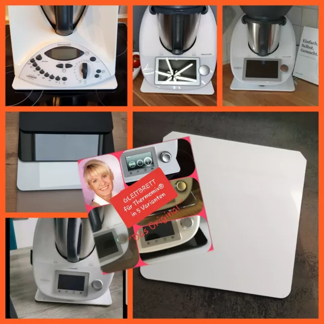 Gleitbrett Thermomix ® weiß TM6 TM5 TM31 Acrylglas edel Hochglanz NEU