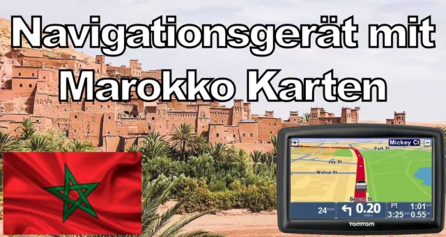 TomTom Navi XL mit Marokko Karten von 2023 - Top Navigationsgerät für Urlaub