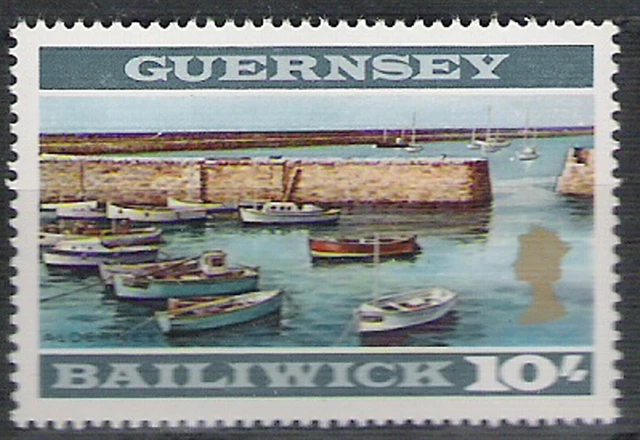 GUERNESEY #3 17a 10/- dentelé 13 valeur clé N**, VF MNH côte €80