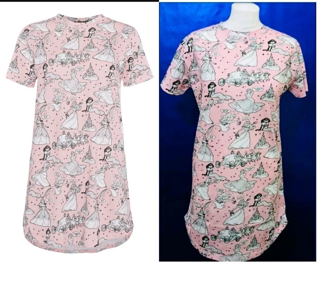 LADIES PRIMARK DISNEY Princess Nightdress Nightwear Long Tshirt 9.95 -  PicClick UK
