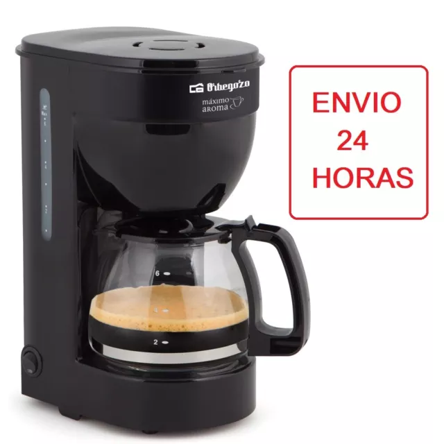 Cafetera Goteo Eléctrica Orbegozo 6 tazas Máximo aroma Envio 24h España