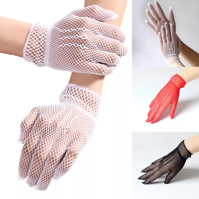 Gants En Maille Transparente Pour Femmes Mitaines À Doigts Complets Opéra R