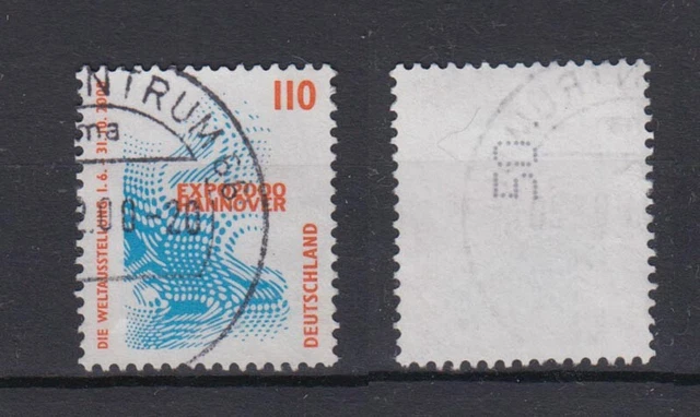 Bund 2009 RM mit senkrechter gerader neuer Nummer SWK 110 Pf gestempelt /4