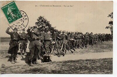 Chalons sur marne-marne-CPA 51-military life at camp infantry maneuvers