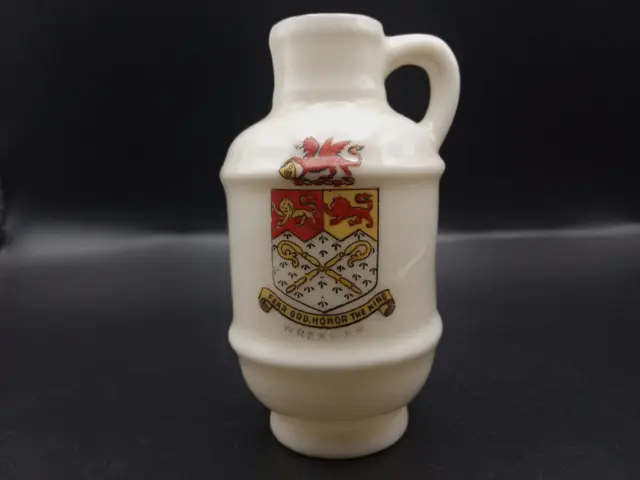 Crested China - WREXHAM Crest - Kendal Jug - Arcadian.