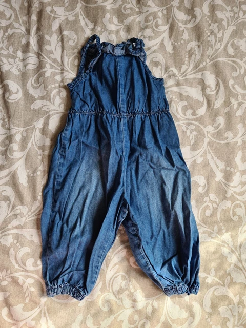 Baby Girl Lightweight Dungarees Romper 4-6 Months H&M