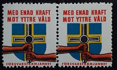 c.1939 Sweden "United Force Against External Defence" pr Cinderella stamps Mint