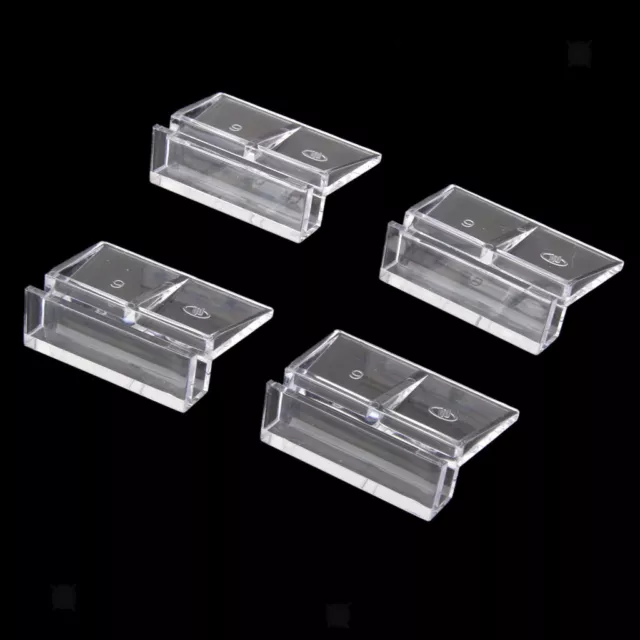 4pcs Clip Plastique Support Porteur de Couvercle de Verre pour Aquarium 6mm