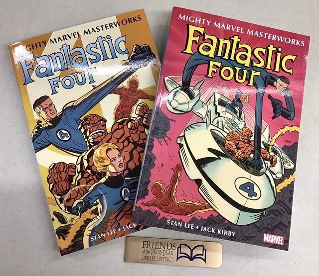 Lot of 2:   Mighty Marvel Masterworks: Fantastic Four Vols. 1 & 2:  PRISTINE