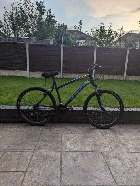 BTWIN ROCKRIDER 340 black blue green Bicycle for Ages 9 12 year olds 85.00 PicClick UK