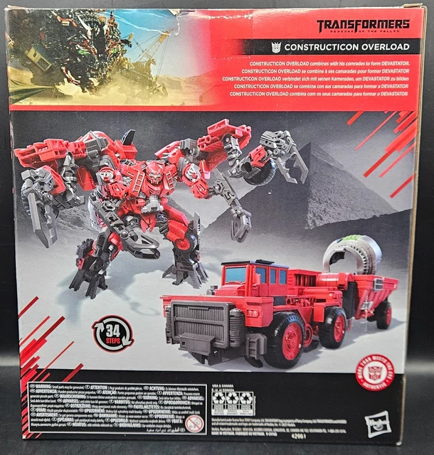 TRANSFORMERS STUDIO SERIES ROTF Leader Class Constructicon Overload ...
