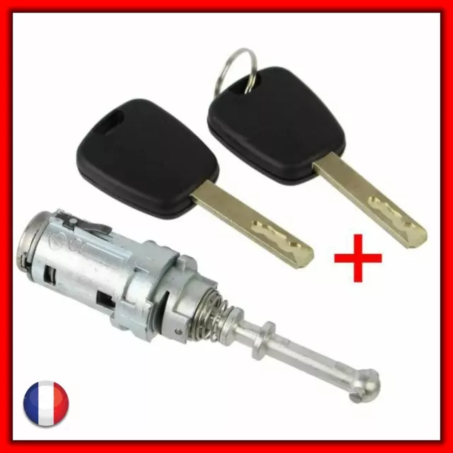 KIT Serrure + Barillet pour porte avant gauche CITROEN C2 C3 C3 PLURIEL + 2 Clés