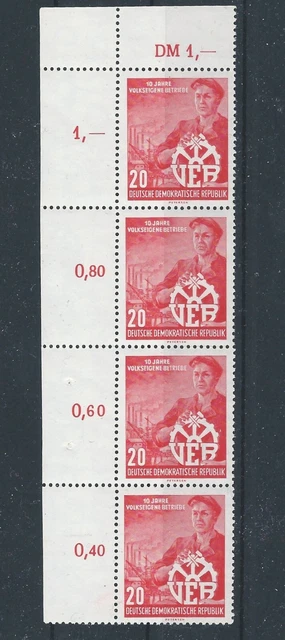 Briefmarken DDR 20, 10 Jahre Volkseigene Betriebe