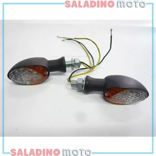 Coppia Frecce Indicatori Direzione Metallo Led Crab 9116