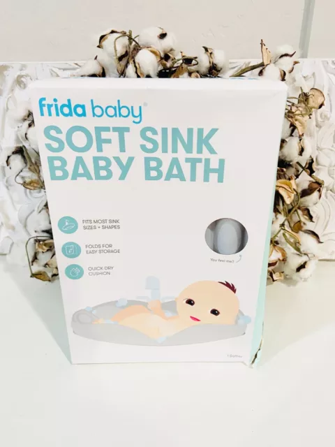 Frida Baby Soft Sink Baby Bath Seat | Sink Bather for Baby | Easy to Clean Baby