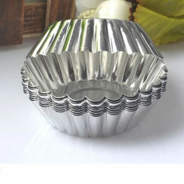 Moldes de pastel de huevo antiadherentes aleación de aluminio tazas pudín pasteles