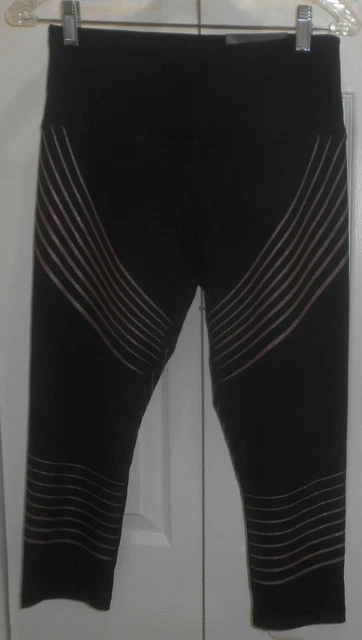 NWT RBX ACTIVE Wear Gym Cropped capri Length 21in Leggings Women's Small  Black £4.00 - PicClick UK